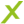 ein grünes X-Symbol als erster Aufzählungspunkt der Dienstleistungen