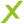 ein grünes X-Symbol als dritter Aufzählungspunkt der Dienstleistungen