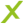 ein grünes X-Symbol als vierter Aufzählungspunkt der Dienstleistungen