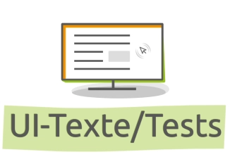 Service 2, User Interface Texte und Usability-Tests