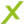 ein grünes X-Symbol als zweiter Aufzählungspunkt der Inspirationen zu dieser Website